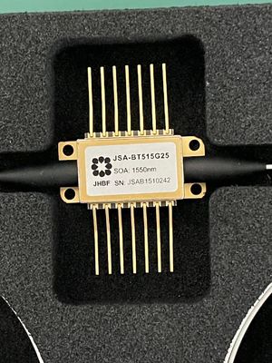 Janhoo 1550nm G=35dB Polarização mantendo borboleta SOA Semicondutor Amplificador óptico ow polarização dependente